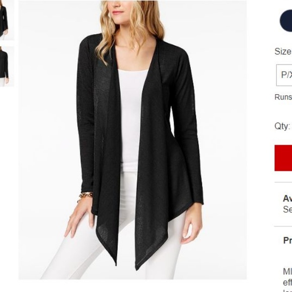 michael kors black cardigan